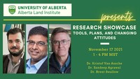 Alberta Land Insitute Research Showcase on tools, plans and changing attitudes